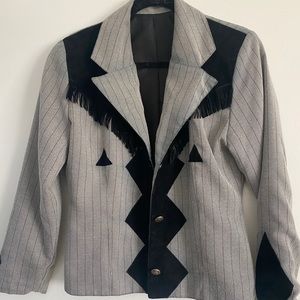 Vintage Western Pinstripe Blazer